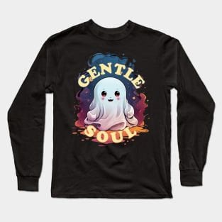 Gentle Soul Kawaii Ghost Long Sleeve T-Shirt